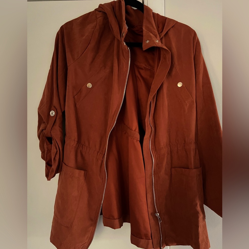 Burnt Orange 3/4 shacket